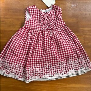 Mayoral Red and White Sleeveless Sundress